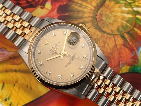 mens 1990's stainless gold rolex|rolex watches value.